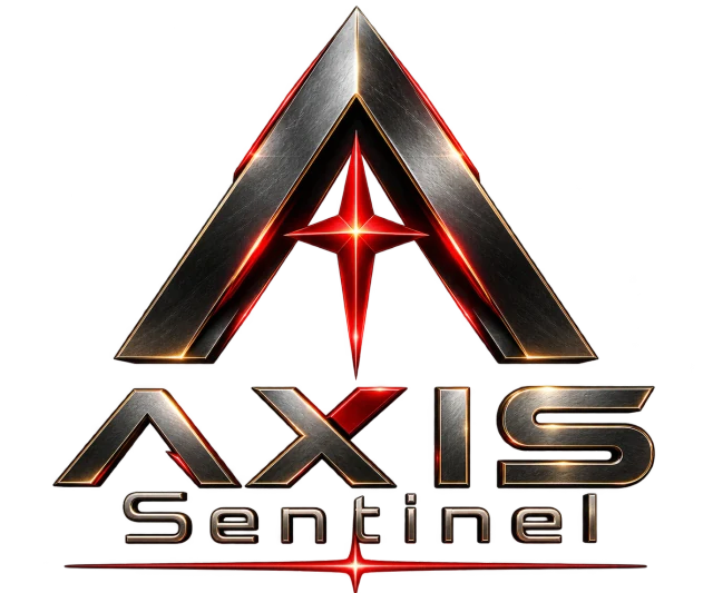 AXIS Sentinel chevron and four-point star mark